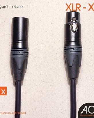 Cavo XLR 1m Mogami Neglex+Neutrik Gold-Bilanciato