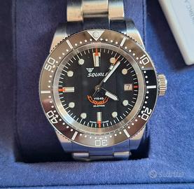 Squale 1545 Black Bracelet Diver 30 atmos