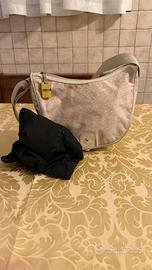 Borsa Borbonese mezzaluna beige
