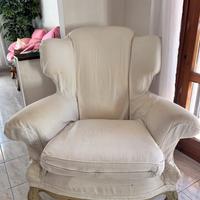 Poltrona bianca vintage ottim stato