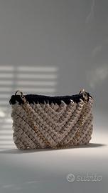 Borsa Uncinetto - RecTriangle Beige