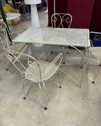 Set Giardino ferro Battuto anni 60