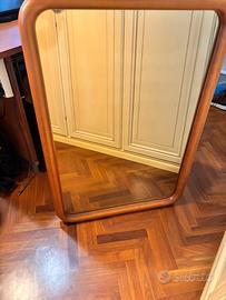 Specchio grande 110x70 legno naturale