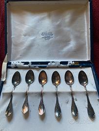 Cucchiaini argento 800 antichi mai usato