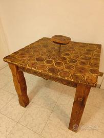 Tavolo Rustico Artigianale in Legno Massiccio