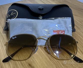 Occhiali da sole Ray-Ban Hexagonal Oro Marrone