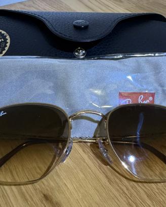 Occhiali da sole Ray-Ban Hexagonal Oro Marrone