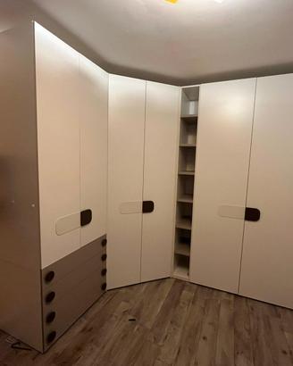 Armadio angolare bianco Cabina Armadio