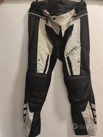 Pantaloni moto nero/grigio