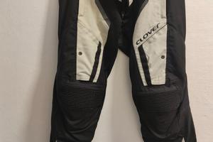 Pantaloni moto nero/grigio