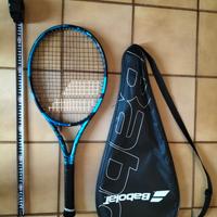racchetta da tennis, per adulti ,blu usata .