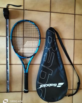 racchetta da tennis, per adulti ,blu usata .