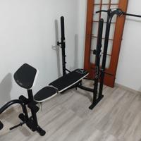 Panca multifunzione Domyos BM490 + kit pesi