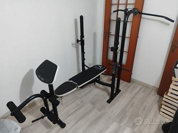 Panca multifunzione Domyos BM490 + kit pesi