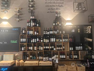 Scatole legno parete vino