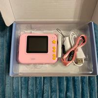 Fotocamera istantanea digitale rosa per bambini