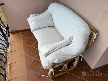 Salotto in bambù e rattan