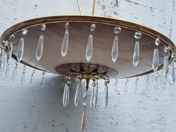Lampadario italiano mid century disco volante
