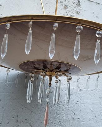 Lampadario italiano mid century disco volante
