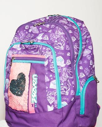 Zaino scuola Seven Hearth Girl con paillettes