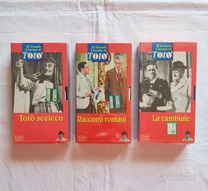 "Il Grande cinema di Totò" set 3 videocassette