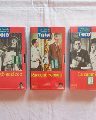 "Il Grande cinema di Totò" set 3 videocassette