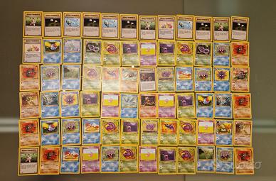 Mega Lotto carte pokemon Fossil Prima edizione