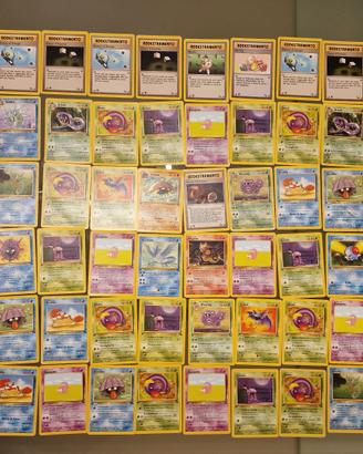 Mega Lotto carte pokemon Fossil Prima edizione