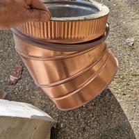 curva rame canna fumaria da 250