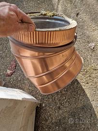 curva rame canna fumaria da 250