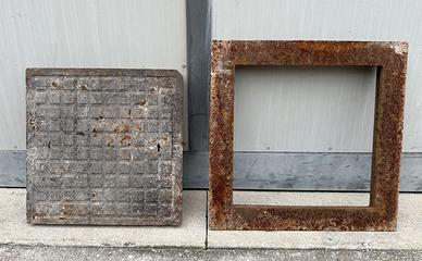Coperchio in ghisa per tombino 500 x 500