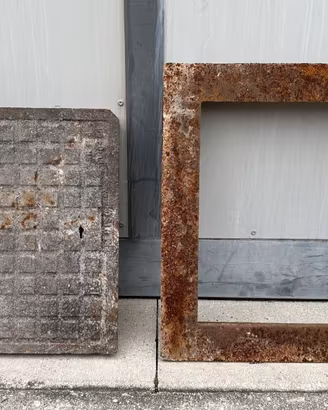 Coperchio in ghisa per tombino 500 x 500