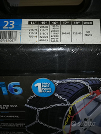 Catene da neve Lampa, NUOVE,S-16, gr225, misura 23