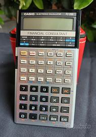 Calcolatrice Casio FC-200 finanziaria vintage 1987