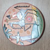 piatto di terracotta da appendere