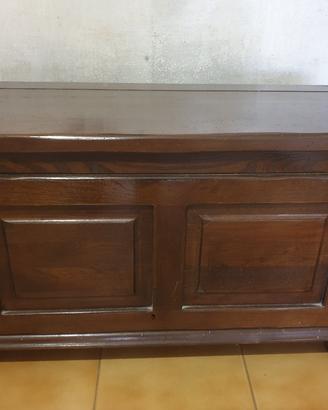 Cassa panca in legno contenitore rustica