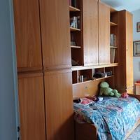 Armadio con letto a ponte e altra rete estraibile