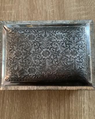 Scatola porta gioie in peltro