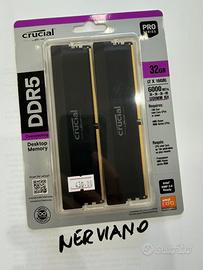 Ram ddr5 crucial nuove prezzo trattabile