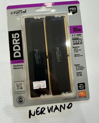 Ram ddr5 crucial nuove prezzo trattabile