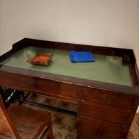 Scrittoio antico noce