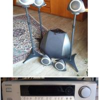 Home theatre amplificatore Onkyo + casse Mission