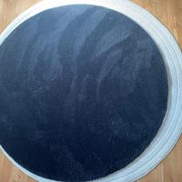 Tappeto moderno rotondo Nero