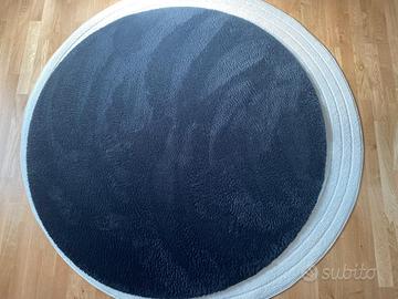 Tappeto moderno rotondo Nero