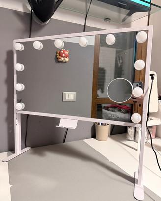 Specchio makeup stile Hollywood con luci LED