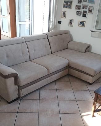 Divano letto con penisola