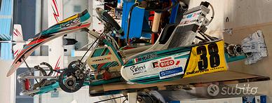 Kart telaio Formula k2023 con radiatore e cerchi