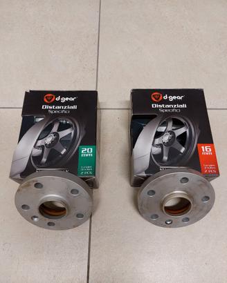 Kit distanziali D-gear da 16 e 20 mm