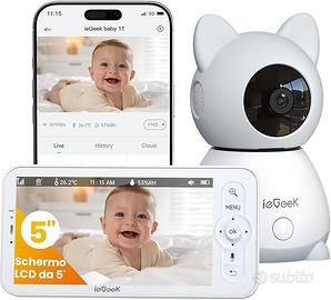 ieGeek Baby monitor con Audio e Video 2K