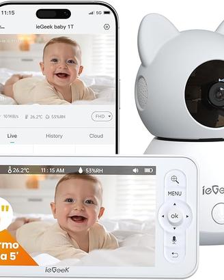 ieGeek Baby monitor con Audio e Video 2K